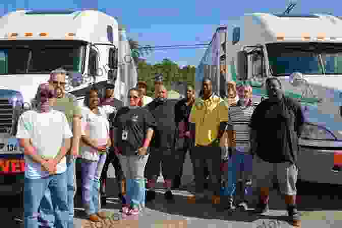 Group Of Truck Drivers Gathered At A Truck Stop, Sharing Stories And Laughter MY UPS And DOWNS IN TRUCKING