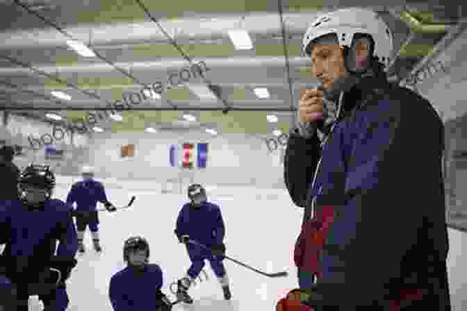 Happy Valley Hockey Coach Instructing A Player On Ice Happy Valley Hockey