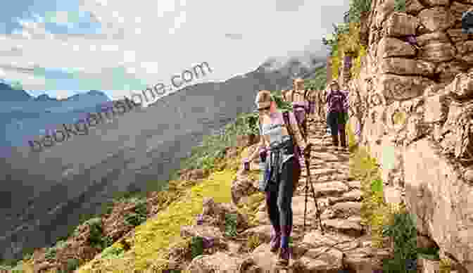 Hikers Trekking Along The Scenic Inca Trail, Surrounded By Lush Greenery And Ancient Inca Ruins, Leading To The Iconic Machu Picchu. Peru Travel Guide 2024: Peru Hiking Lima Machu Picchu Colca Canyon Cusco Inca Trail