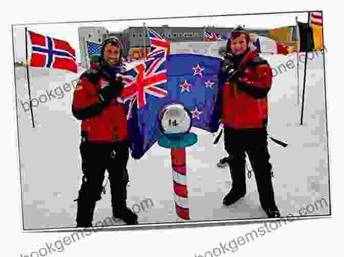 Kevin Biggar Standing At The South Pole Escape To The Pole Kevin Biggar