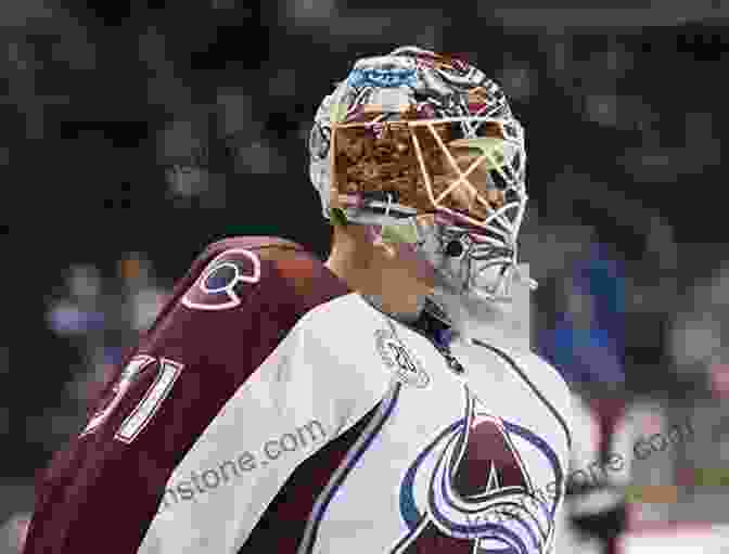 Patrick Roy Standing In Front Of The Colorado Avalanche Logo, Wearing His Goalie Mask Save By Roy: Patrick Roy And The Return Of The Colorado Avalanche