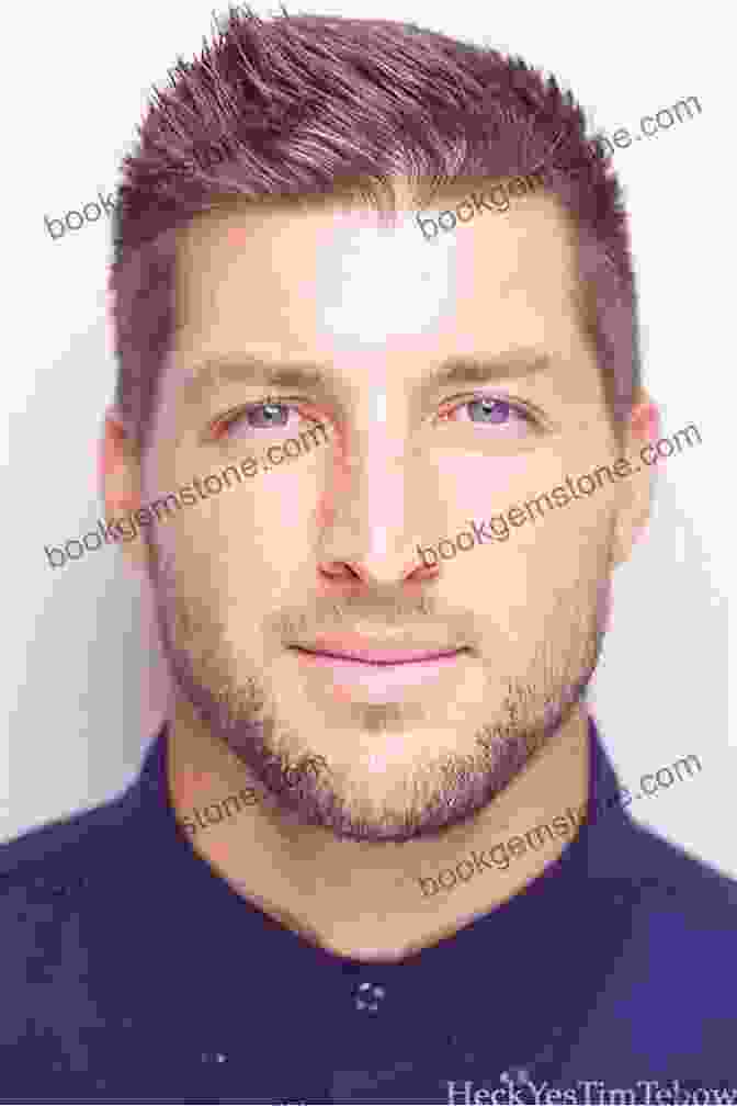 Tim Tebow Headshot Smiling In A White Collared Shirt Tim Tebow (People In The News)